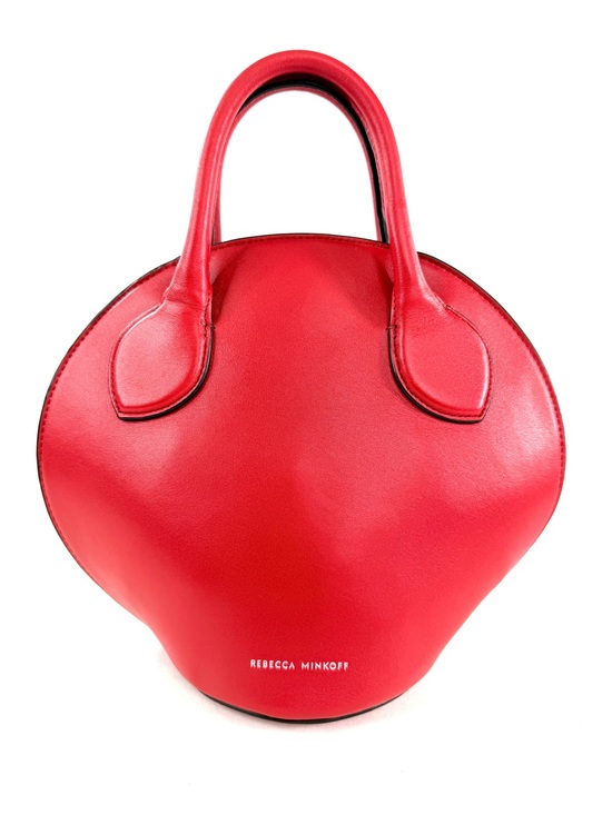 Rebecca Minkoff Handbags - Rebecca Minkoff Pippa Red Leather Mini Dome Satchel Handbag Rare